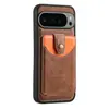 Adecuado para Google 9Proxl Hebilla Magnética Desmontable Estilo Tarjetero Funda Trasera para Teléfono con Ranura para Tarjeta Pixel9A/Pixel8