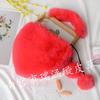 Nueva Bolsa de Peluche de Amor Imitación de Conejo Rex Portátil con Forma de Corazón Bolso de Hombro Cruzado para Mujer Bolso de Gran Capacidad