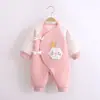 22 Modelos Nuevos de Mamelucos para Bebé, Ropa de Recién Nacido de Tres Capas Cálida con Cierre Frontal Protectora de Barriga, Monos para Bebé, Ropa Postparto para Primavera y Otoño