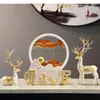 Nuevo Adorno Chino Creativo de Arena Movediza Decoración para Gabinete de Vino Entrada Gabinete de TV Sala de Estar Artesanía de Escritorio Estilo Nuevo