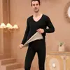 Conjunto Exclusivo de Roupa Íntima Térmica para Homens e Mulheres, Forrado com Fleece Outono Casal Inverno Conjunto Sem Costura dos Dois Lados