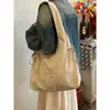 Bolsa Tote Feminina Estilo Coreano com Cadarço e Grande Capacidade, Nova Bolsa de Ombro com Laço, Bolsa Colete Versátil para o Dia a Dia