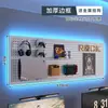 Sala de E-sports painel perfurado prateleira de parede preta mesa de computador painel de parede armazenamento decoração de arte em ferro display Maibao