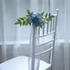310 Decorações de Casamento Anjo Eterno, Estilo Floresta Nórdica, Flores para Encosto de Cadeira de Folha de Eucalipto, Flores para Casamento e Banquete, Flores da Amazônia