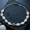 Estilo Playa Hawaiana Estrella de Mar Concha Collar Tejido Simple Nicho Cierre de Langosta Cadena para Clavícula Fuente Transfronteriza Venta al por Mayor