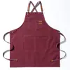 Comercio exterior exportación transfronteriza Amazon delantal de trabajo de lona engrosada jardinería cocina repostería cerámica ropa de trabajo para hombres y mujeres