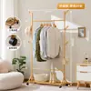 Arara de roupas de chão para quarto, perfeita para guardar roupas aos pés da cama à noite, um guarda-roupa temporário estilo aberto, modelo novo