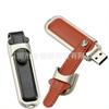 Venta al por mayor del fabricante Nuevo Estuche de Cuero con Borde de Acero Largo Pantalla en Relieve con Logo de Pantalla Unidad USB de Regalo Digital Cuero Cuero Unidad Flash USB de Cuero