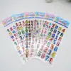 Adesivos de Bolha Desenho Animado Adesivos de Elogio e Recompensa para Jardim de Infância Adesivos de Rosto Sorridente Smiley de PVC Animal Cultural Côncavo e Convexo para Crianças