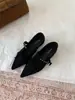 Zapatos de abuela de punta fina con una sola tira estilo francés para mujer, nuevo modelo otoño 2026, elegantes y adecuados para ir al trabajo, zapatos de mujer de corte bajo