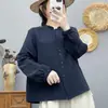 Camisa longa de algodão puro estilo artístico para mulheres, gaze de camada dupla, amigável à pele, top cardigã respirável, roupas artísticas femininas