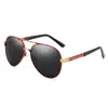 Óculos de Sol Polarizados Europeus e Americanos Transfronteiriços 24 Primavera e Verão Lentes Coloridas da Moda Óculos para Motorista Óculos Sapo para Pesca Venda por Atacado
