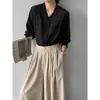 Camisa de manga larga con cuello en V de doble capa estilo coreano Jiangzuo para mujer, colección de otoño 2026, top elegante y versátil 2212