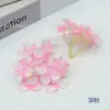 Hortênsia Flor Artificial Flor Pequena Material DIY Feito à Mão Flor Hortênsia Casamento Acessório de Cabelo Adorno de Cabeça para Noiva Decoração de Flor de 9 Galhos