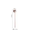 Colherzinha redonda de aço inoxidável 304 personalizada para mexer atacado Colher de café dourada colher para temperos colher de mel colher de sobremesa L