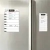 Ímãs de geladeira mais vendidos internacionalmente, quadro branco magnético regravável, quadro de recados para geladeira de cozinha, adesivos de geladeira à prova d'água