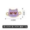 Collar con Colgante Creativo Lindo de Doble Gato Pulsera Encanto Joyería DIY Lote Mixto Transfronterizo Venta Directa del Fabricante