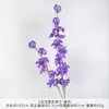 Ramo de flores artificiales de jacinto de 2 puntas, arreglo de flores de seda, decoración floral para ceremonia de boda, decoración de auditorio y decoración de sala de estar