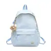 Mochila Nueva con Letra Bordada para Estudiantes de Secundaria y Preparatoria, Tendencia de Campus, Sencilla Casual, Gran Capacidad, Bolsa Escolar para Clases