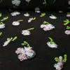 Tecido de Lã Tricotado Jacquard Tridimensional Flor 3D Roupas de Outono e Inverno Jaqueta Quente Cobertor Tecido de Pelúcia Feito à Mão
