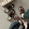 Zapatillas de entrenamiento alemanas de moda estilo retro con bloques de color 2026 para mujer, patchwork de lino, de caña baja, versátiles, deportivas casuales, versátiles, zapatillas Forrest Gump