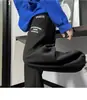 Pantalones Waffle Estampados Finos de Marca de Moda para Hombre, Corte Holgado, Tallas Grandes, Pantalones Jogger Casuales de Calle, Pantalones Cortos con Puños