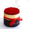 Balde Abraço de Flores Eternas Presente Dia das Mães Caixa Quadrada de 4 Peças Rosas Eternas Mais Vendido Corrimão de Escada Decoração de Casamento