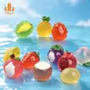 Micro-paisagem simulação luminosa fruta tridimensional comida e brincar enfeites de resina grampo de cabelo diy acessórios decorativos tridimensionais pequenos ornamentos