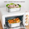 Caixa Selada de Aço Inoxidável para Crocância, Grau Alimentício, com Tampa, Caixa de Armazenamento para Geladeira e Freezer, Lancheira