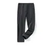 Calça Casual Versátil Simples Unissex para Casal Respirável com Textura de Drapeado 3D 12907
