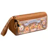 Estuche Transparente de Capibara Navideño Caja de Papelería de Gran Capacidad Estuche de Lápices de Dibujos Animados para Estudiante Nueva Bolsa de Papelería