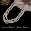 Collar de Perlas y Cuentas Vintage Barroco para Mujer Estilo Ins Moda Elegante Colgante de Amor Cadena de Lana Accesorios de Yiwu