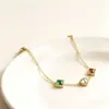 Cientos de Pulseras Meichen Europeas y Americanas Oro de 18K Titanio de Acero No Desvanecible Joyería de Mano Sencilla y Versátil de Moda Personalizada para Mujer