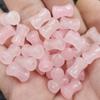 8 * 12 mm jade de bambú rosa cuentas sueltas hibisco en polvo festival pulsera alta collar collar accesorios de joyería cuentas