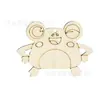 12 Estilos Adornos de Madera en Blanco Mariposa Libélula Caracol Flor Forma Decoración del Hogar Manualidades