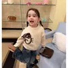 Suéter de Tricô Feminino 26 Outono Novo Estilo Coreano Desenho Animado Gato KT Manga Longa Suéter Macio de Mohair Amigo da Pele Tendência