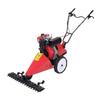 Cortador de Grama Pequeno Autopropelido, Máquina de Capinar Agrícola para Jardim, Roçadeira a Gasolina/Diesel Empurrada Manualmente
