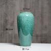 Ornamentos de Vaso Jingdezhen Cerâmica Sala de Estar Arranjo de Flores Gres Pote de Cerâmica Retrô Vaso de Flores Recipiente para Flores
