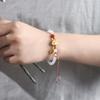 Pulsera original de calcita blanca hielo jade transparente hielo temperamento limpio mascota linda puede ajustar automáticamente la circunferencia de la mano atmósfera alta