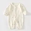 Macacão de Bebê, Roupa de Algodão Puro para o Verão, Roupa de Bebê com Ar Condicionado para o Verão, Pijama de Manga Longa, Roupas Finas para Bebê, Roupa de Verão