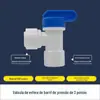 Interruptor de esfera para purificador de água 2 pontos 3 pontos 4 pontos válvula filtro conector rápido tubo PE acessórios gerais para purificador de água