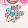 Accesorios de joyería de bricolaje con patrón caleidoscopio, parches de cristal Time Gem, fabricantes al por mayor de superficies de anillo