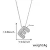 Colgante de letra inglesa 26 con incrustaciones de circonita de cobre transfronterizo, letra gruesa de moda popular, accesorios DIY al por mayor