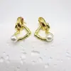 Novos Brincos de Aço Inoxidável da Moda com Coração de Amor e Pérola, Brincos de Pérola de Luxo de Alta Qualidade, Joia de Orelha Coração de Amor, Venda por Atacado em Estoque
