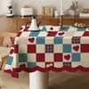 Toalha de Mesa de Ano Novo 2025 Atmosfera de Ano Novo Toalha de Mesa Festiva Vermelha Ano do Dragão Sala de Estar de Ano Novo Mesa de Centro Toalha de Mesa Decorativa