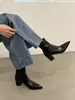 Botines de Puntera Fina First Encounter Season para Mujer, Tacón Alto, Versátiles, Estilo Hada, Nuevo Modelo 2026, Celebridad de Internet, Socialité, que Aumentan la Altura, Adelgazantes, Tacón Grueso