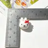 Parche de Resina con Cabeza de Conejo Miffy Linda, Aretes, Decoraciones para Uñas, Gomas para el Cabello, Conejito Blanco Pegamento Crema Accesorios DIY