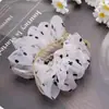 Grampo de Cabelo Florido de Organza para Coque, Ferramenta de Fixação de Penteado, Plissado, Acessório de Cabelo Simples e Elegante Que Não Danifica o Cabelo