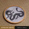 Porta-panela Retro Absorvente de Água de Bambu, Bandeja de Chá Pequena de Secagem Rápida, Conjunto de Chá Estilo Chinês, Bandeja de Chá