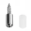 Soporte de Estante Integrado con Tornillo Autorroscante para Gabinete Soporte Fijo para Estante Tablero Divisor Estante de Almacenamiento de Vidrio para Gabinete Soporte para Estante